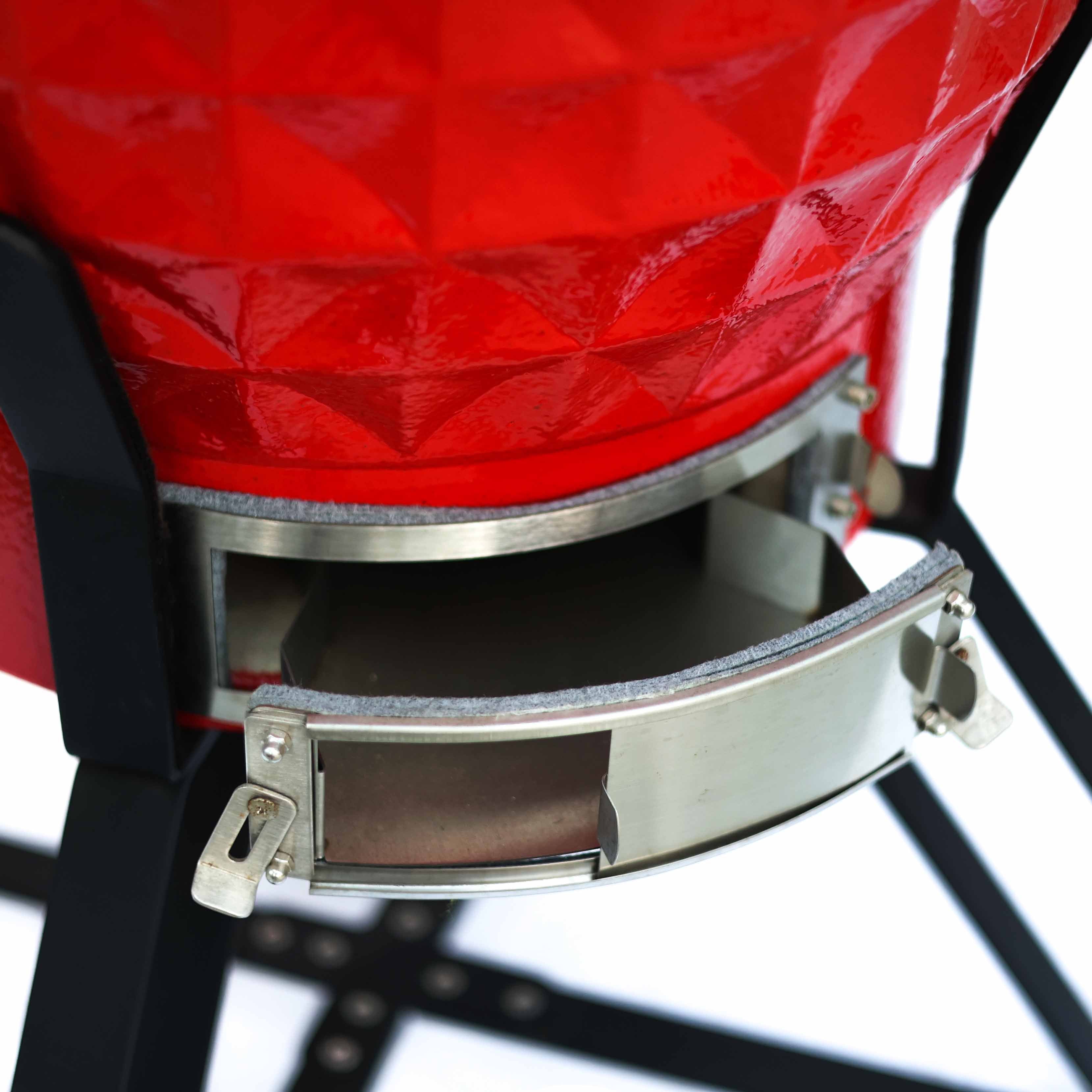 Kamado Seramik Mangal 61 cm Kırmızı