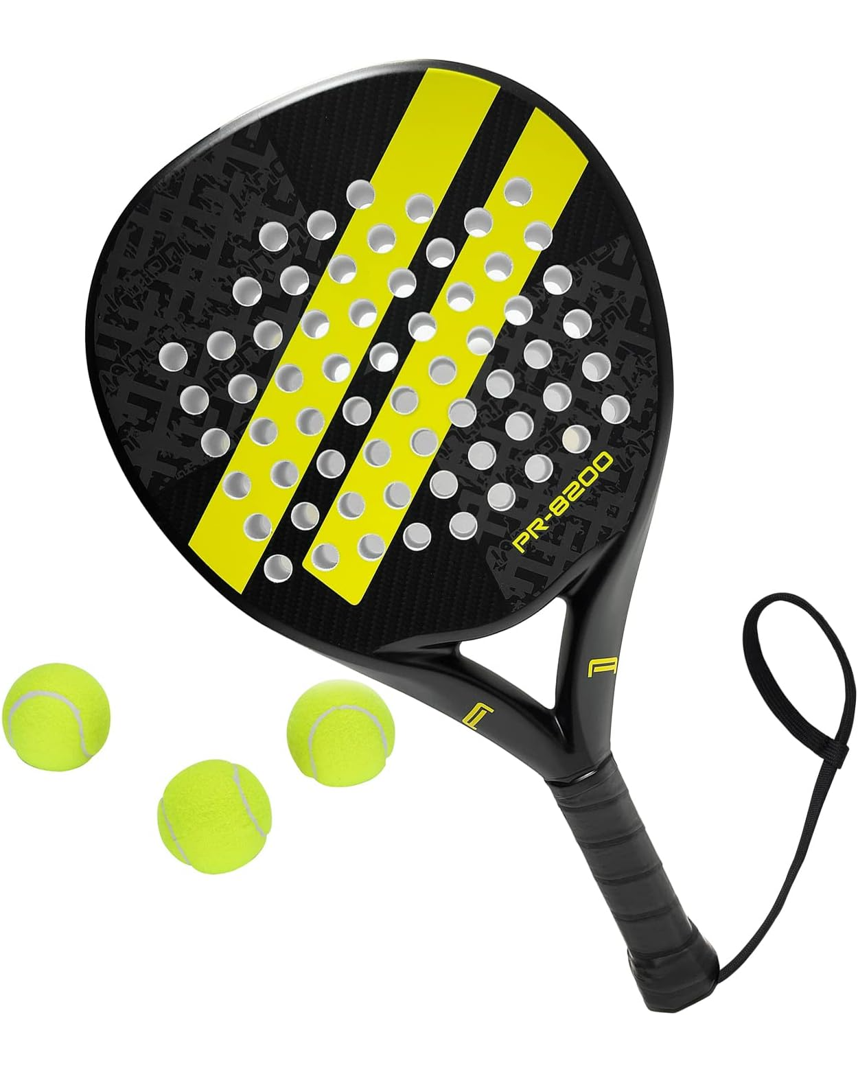 Karbon Fiber Padel Raketi – Sarı