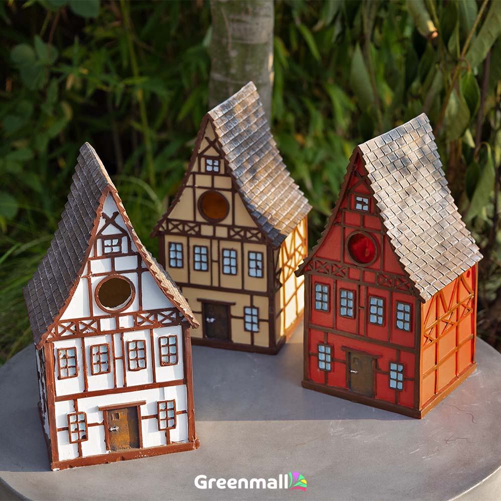 Kuş Evi - Birdhouse Tımber Framing House Aas Gri