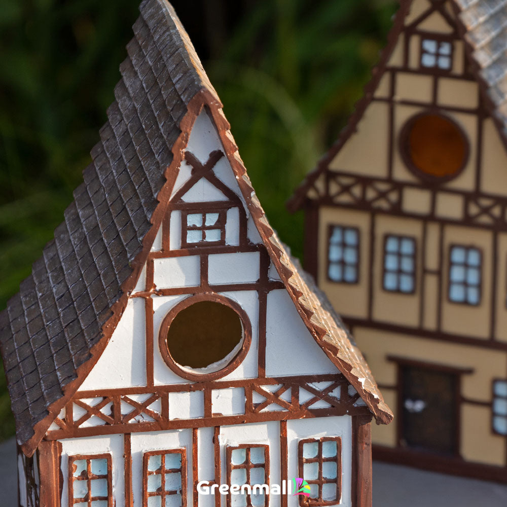 Kuş Evi - Birdhouse Tımber Framing House Aas Gri