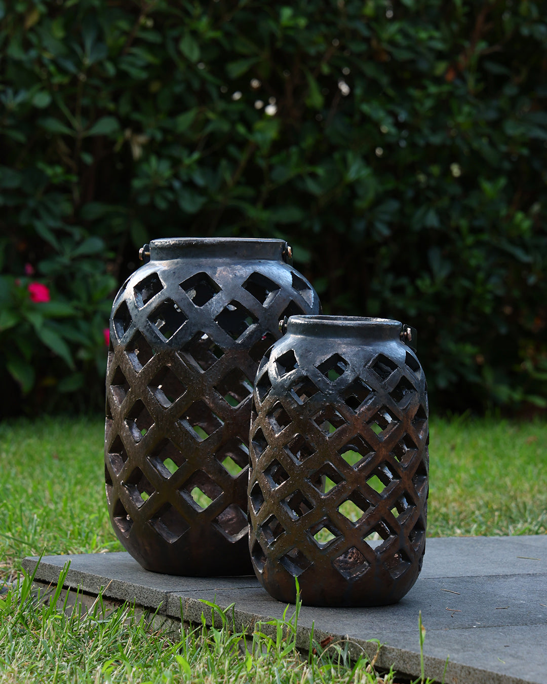 Lantern Bronz Küçük Boy Mumluk