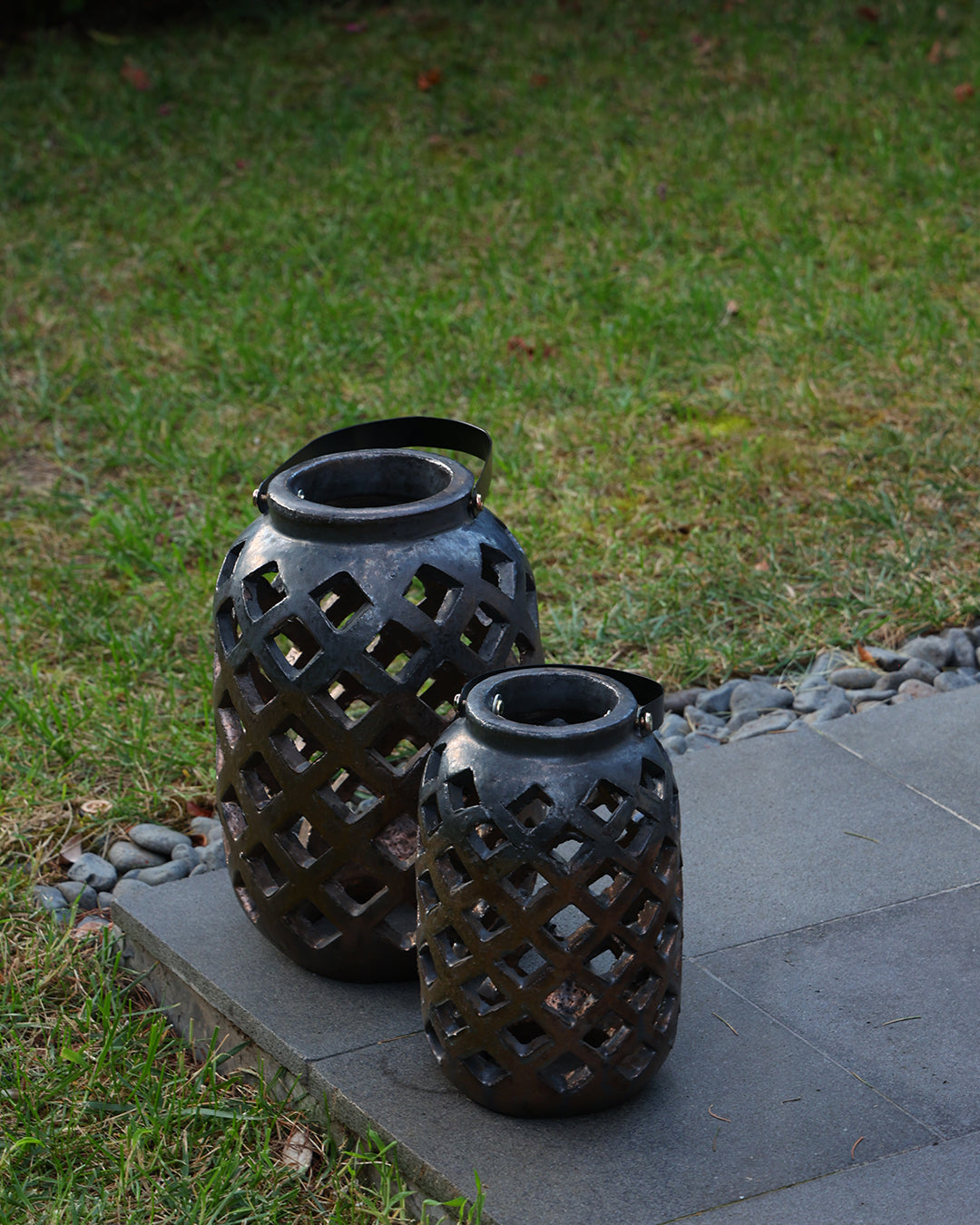 Lantern Bronz Küçük Boy Mumluk