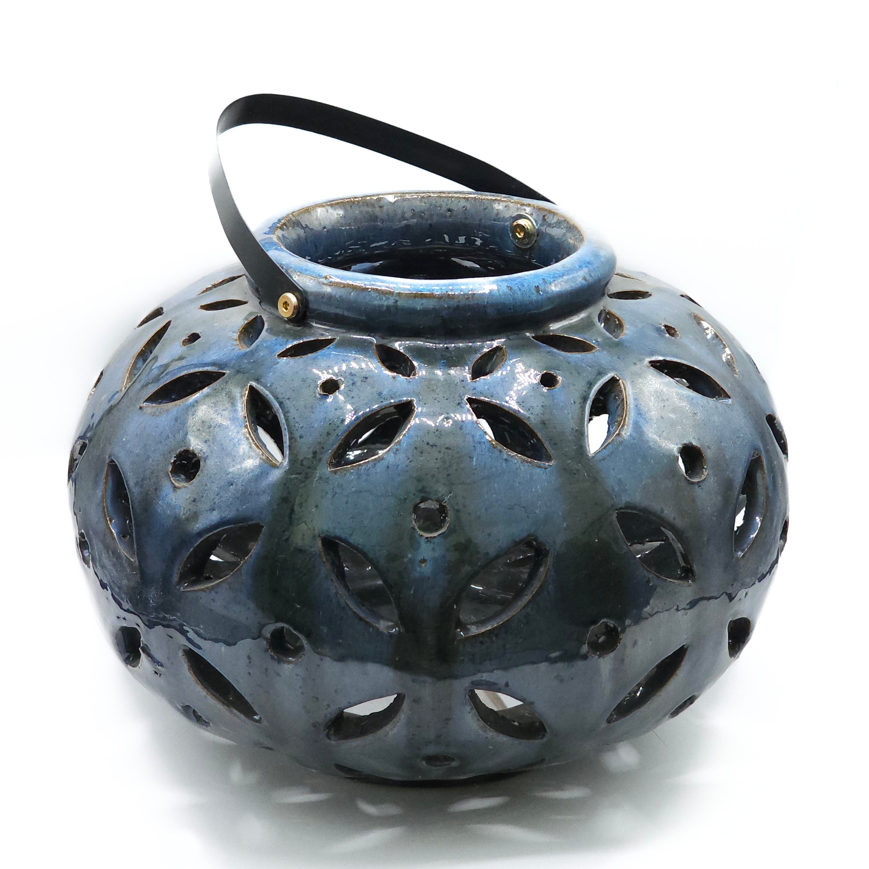 Lantern Mavi Büyük Boy Mumluk