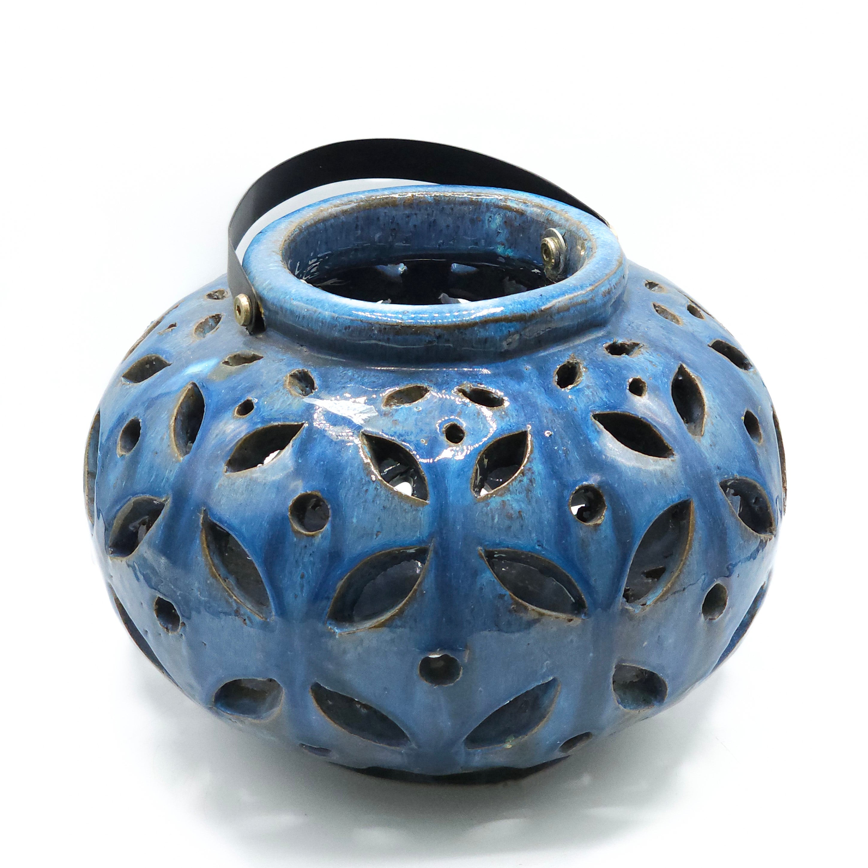 Lantern Mavi Küçük Boy Mumluk