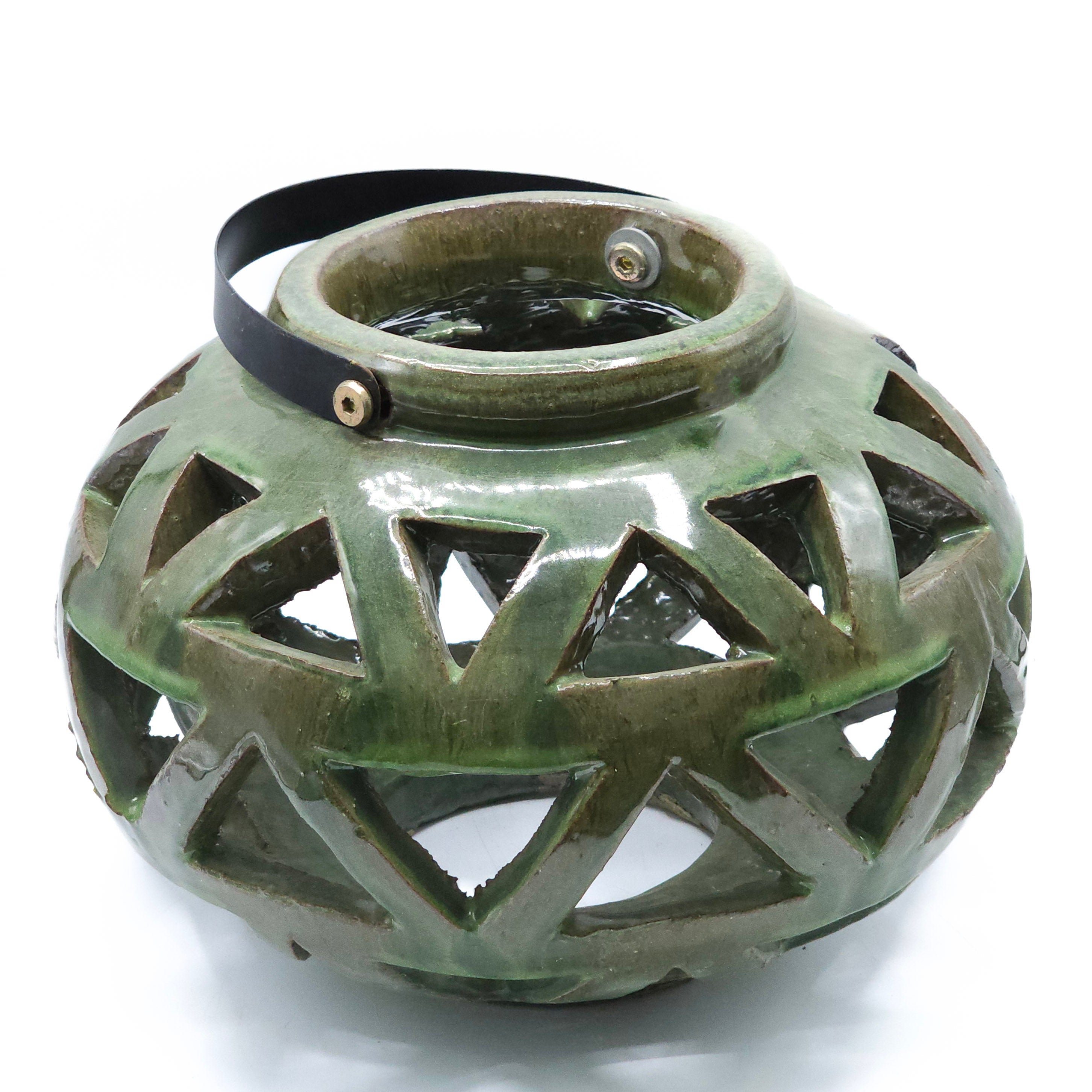 Lantern Yeşil Küçük Boy Mumluk