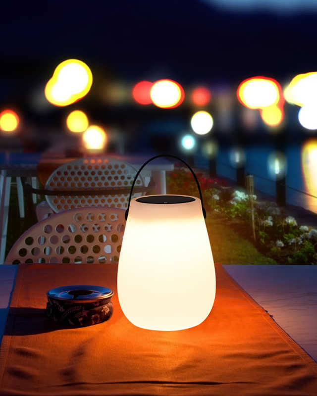 Luna Solar Yuvarlak Masa Lambası