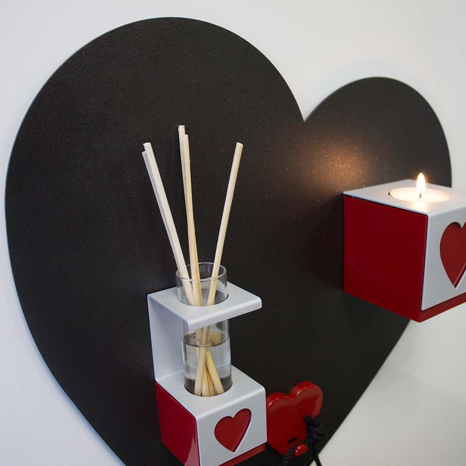 Manyetik Metal Plaka Kalp