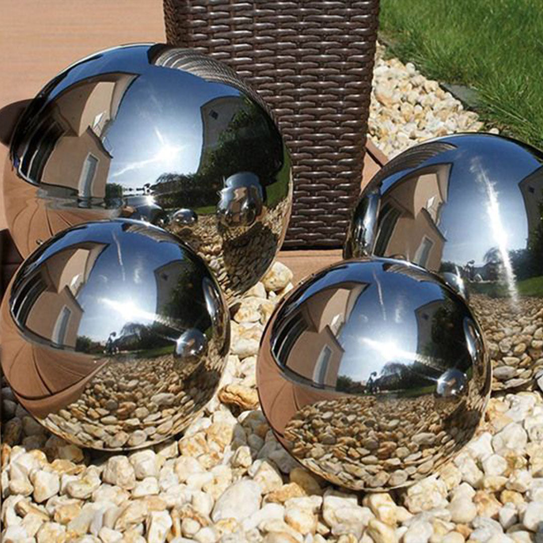 Metal Ayna Top L Gümüş