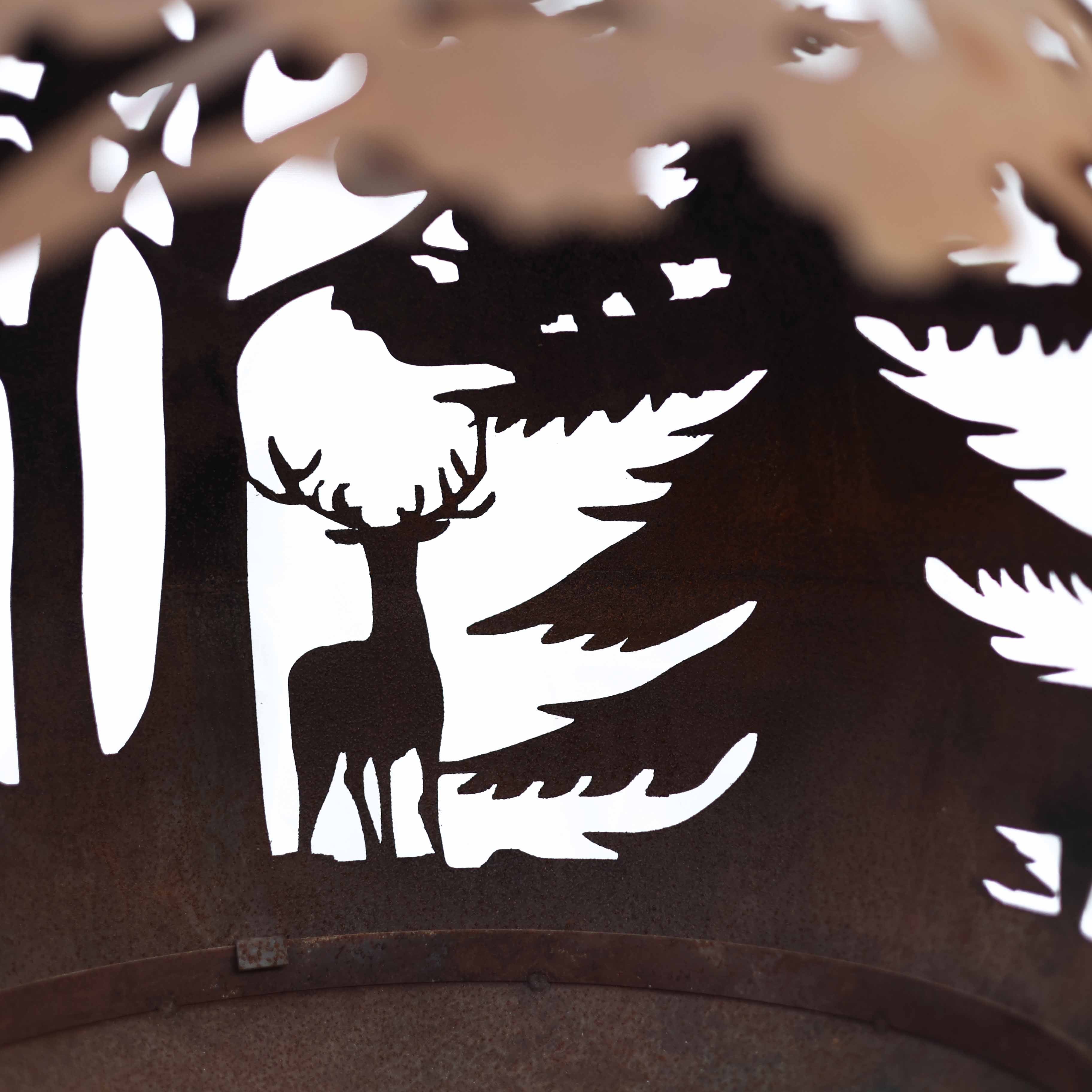 Molle Ateş Çukuru Lazer Kesim Corten