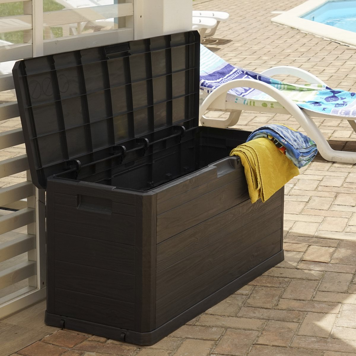 Multibox Woody's 280 Litre Antrasit Plastik Bahçe Dolabı | Greenmall