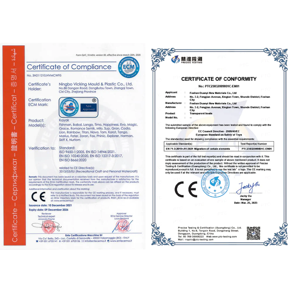 Nereus Tek Kişilik Şeffaf Kano