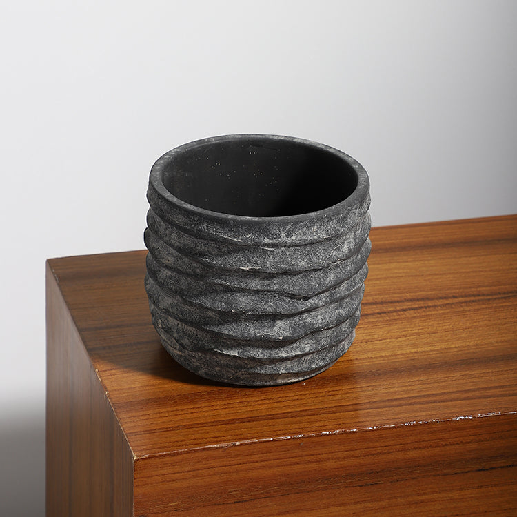 Nerius Saksı Büyük Boy Antrasit