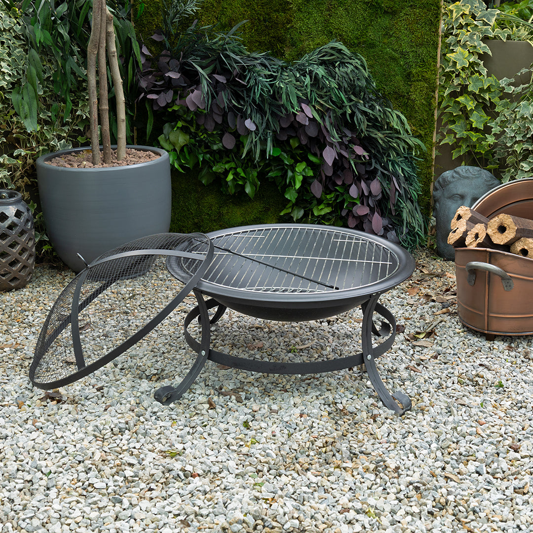 Nysa Bahçe Şöminesi Siyah