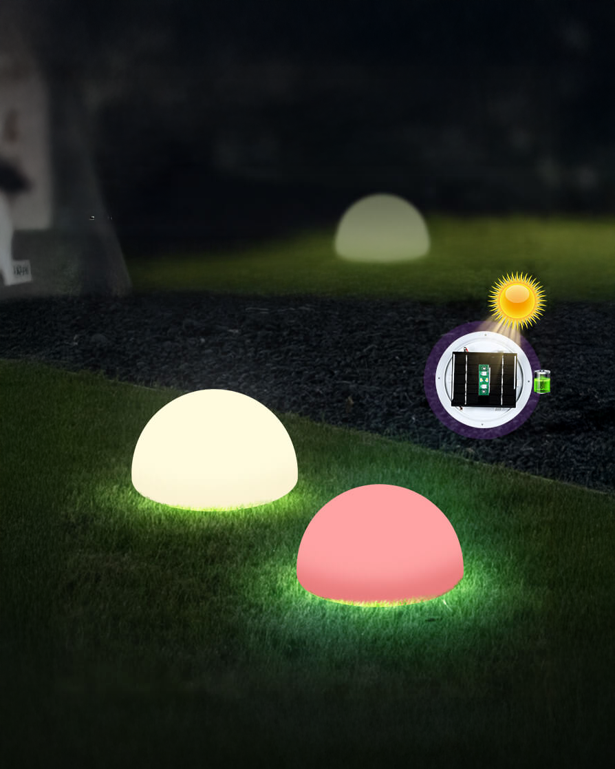 Orbis Solar Yuvarlak Bahçe Lambası - 20 cm