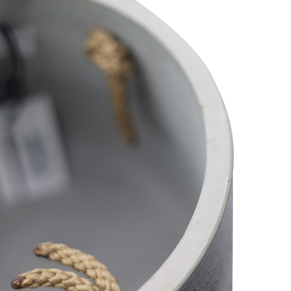 Patt M Gri Askılı Fiberstone Saksı Krem