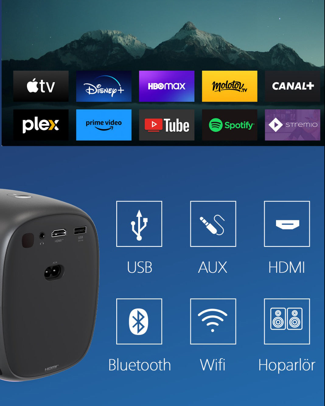 Philips NeoPix 130 Akıllı Ev Projektörü Siyah