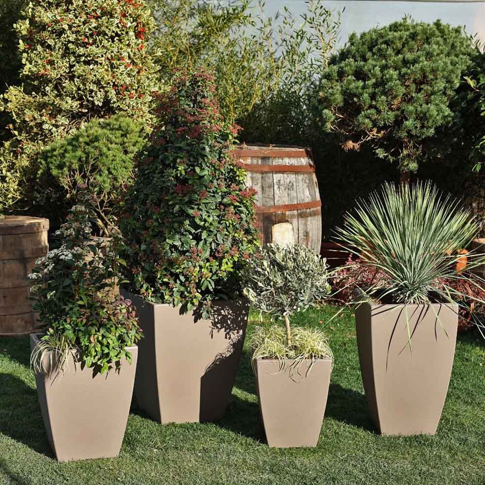 Quadro Veneto 50 Plastik Saksı Kapuçino