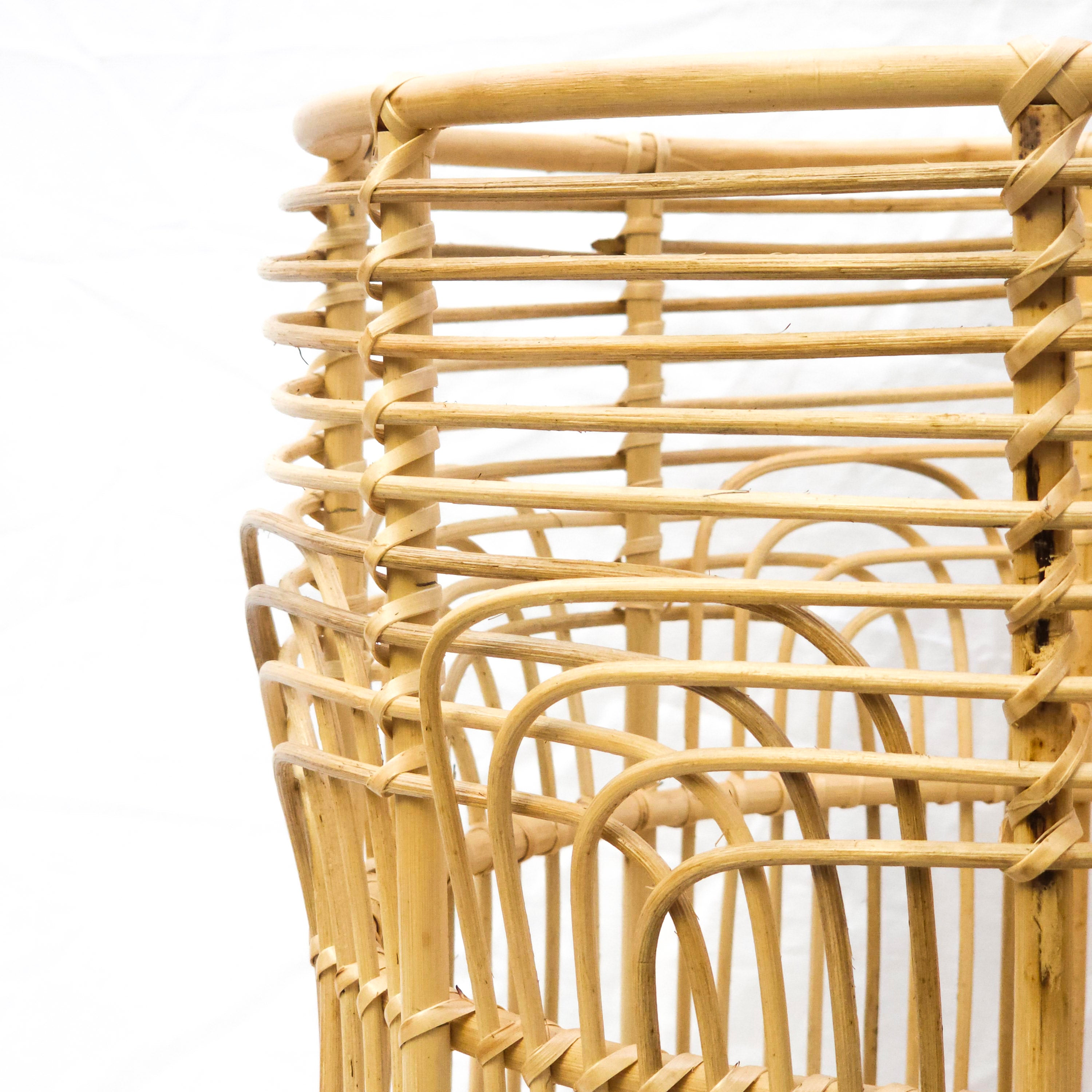 Rattan Sepet Küçük Kahverengi