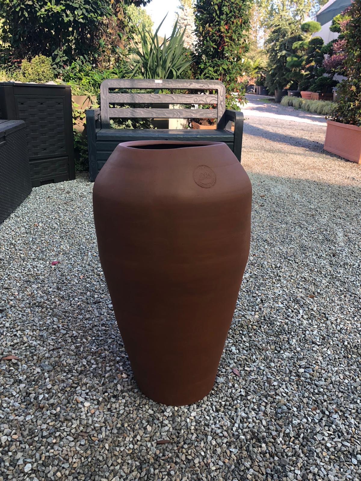 Şirince Fiber Saksı Kahverengi