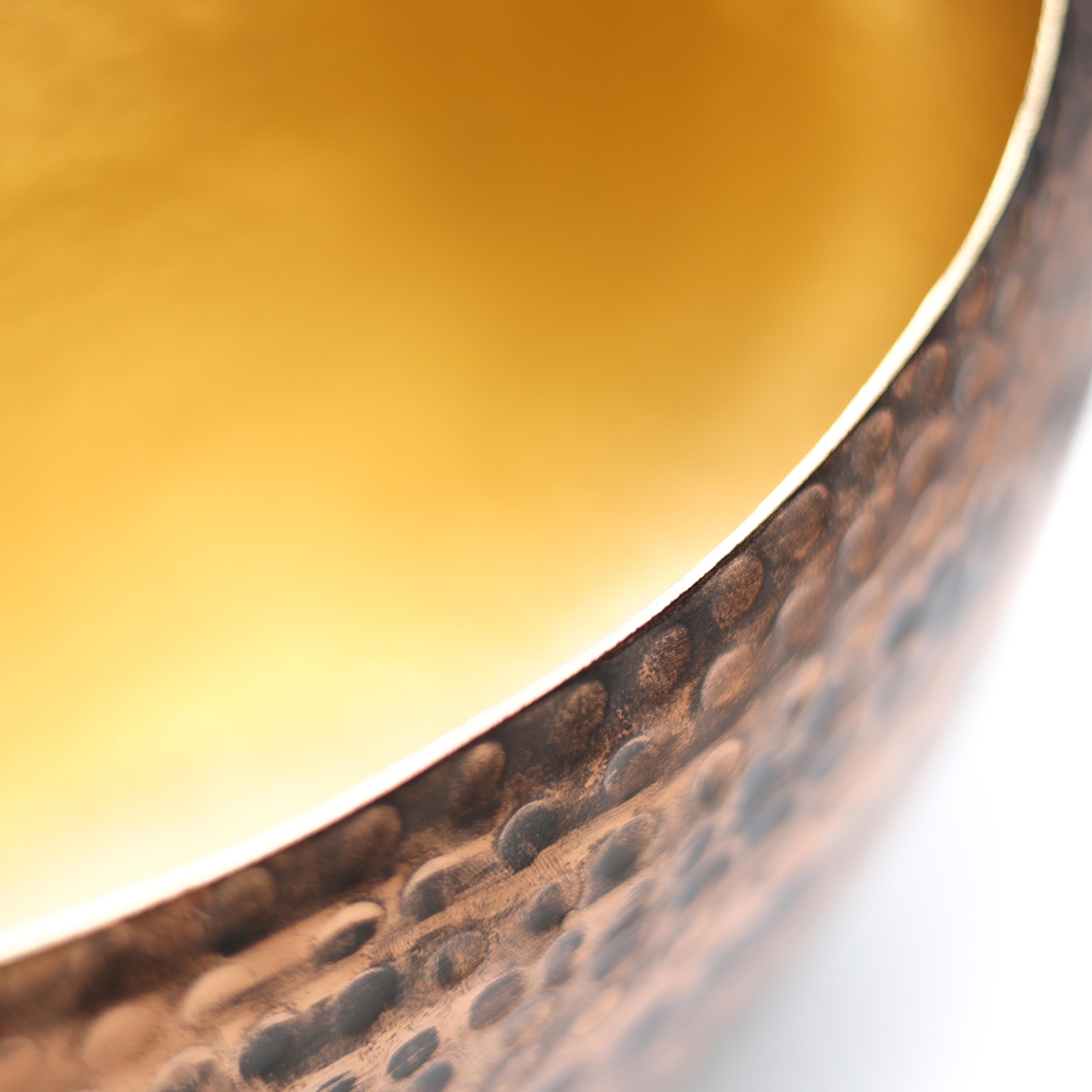 Solo Bronz - Gold Metal Saksı Büyük Boy