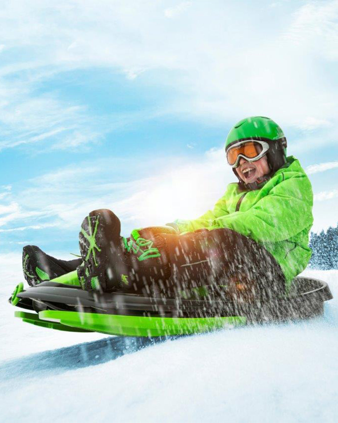 Stratos – Direksiyonlu Yarış Kızağı - Yeşil