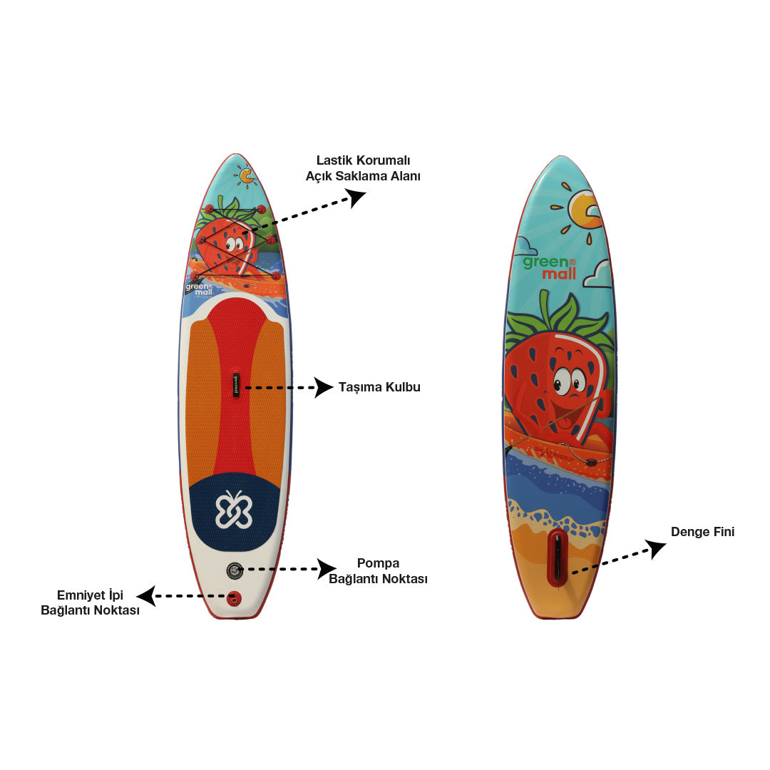 Strawberry Paddle Board / Sup Board 335 cm