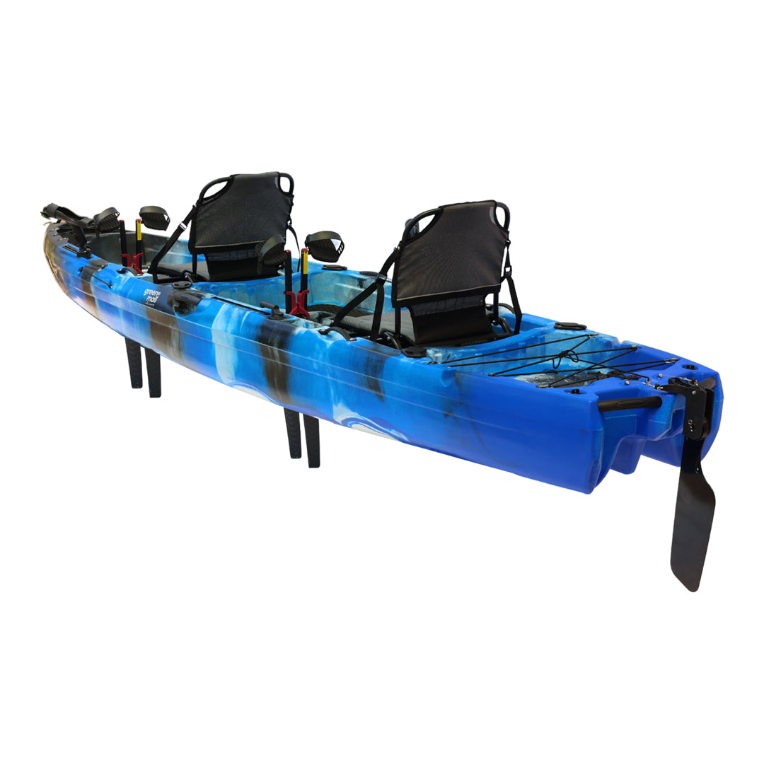 Tango Balıkçı Kanosu Mavi Beyaz Siyah