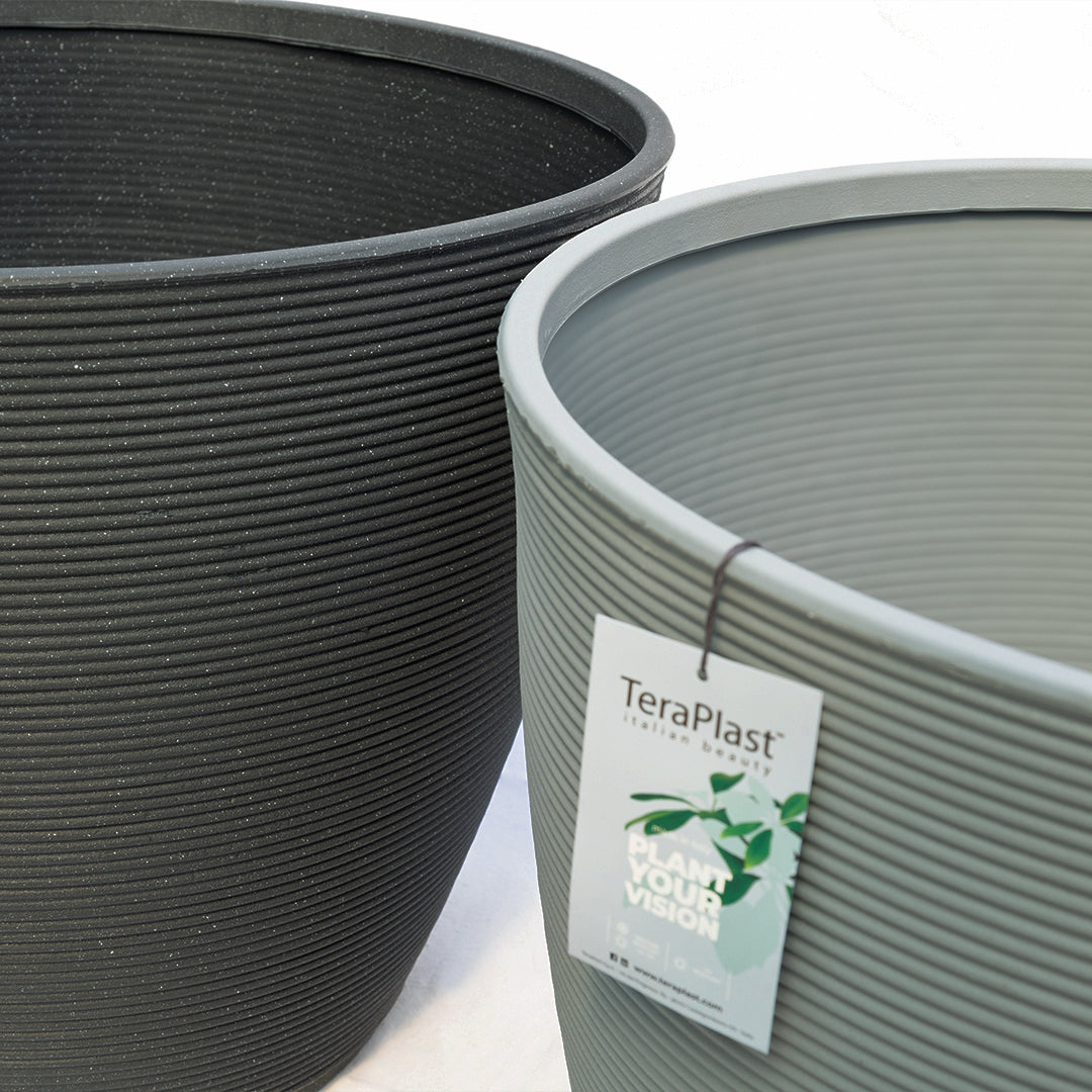 Urban Ring 57 Plastik Saksı Gri