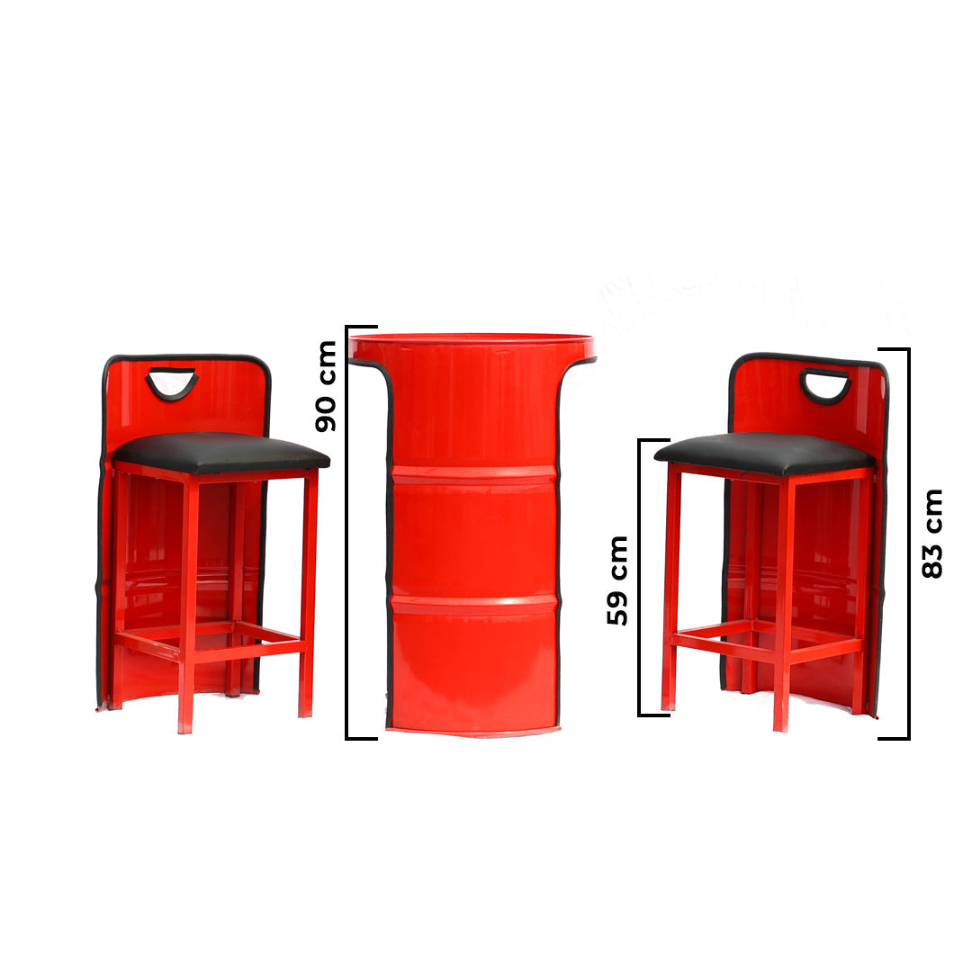 Varil Bistro Oturma Grubu İki Kişilik