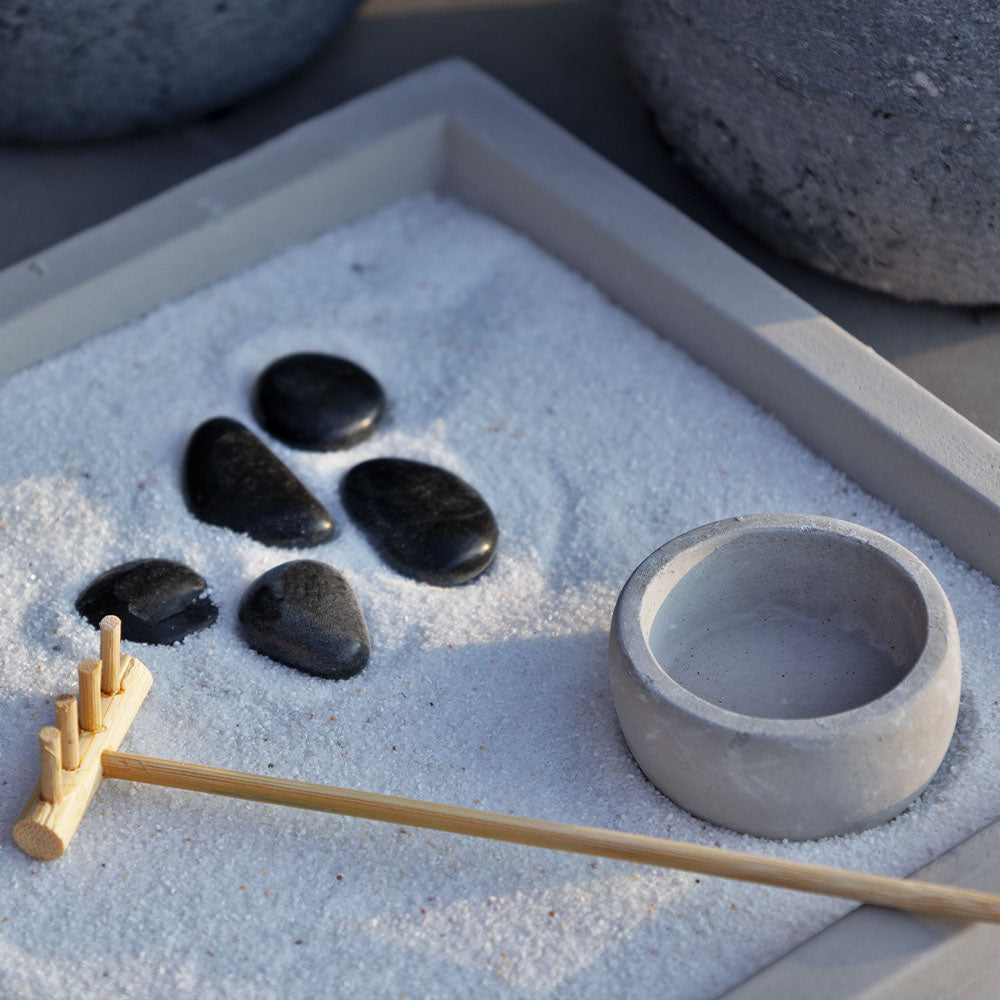 Dikdörtgen Mini Zen Bahçesi