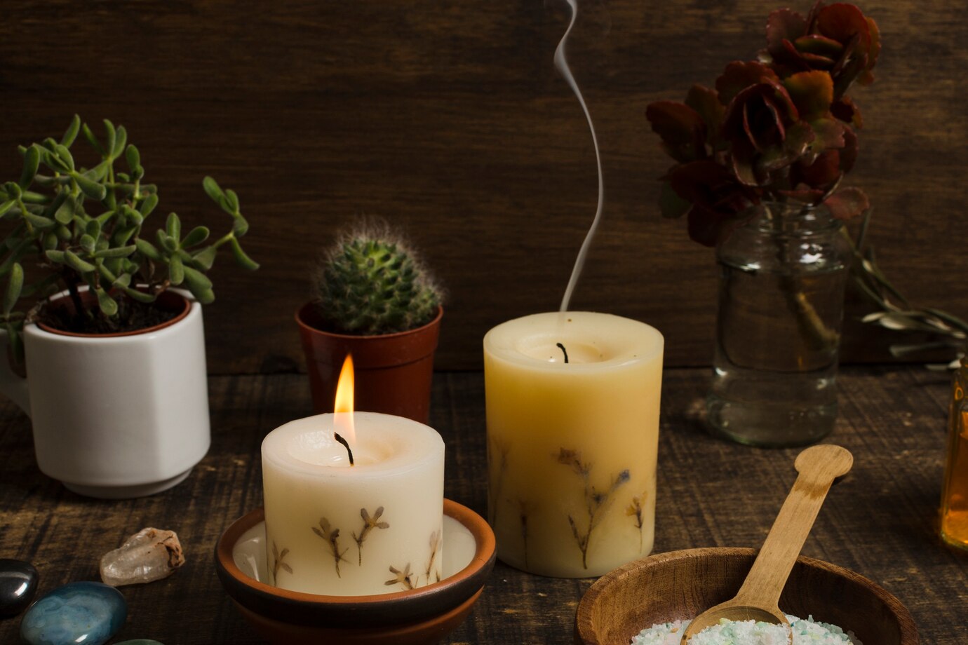 Spa still life with natural elements