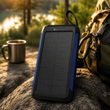 3'ü 1 Arada Solar Powerbank Mavi