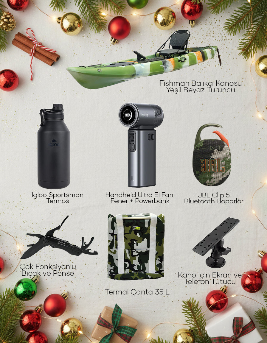 Balıkçı Seti Yeşil Beyaz Turuncu