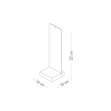 Manyetik Metal Plaka 52x14 Cm