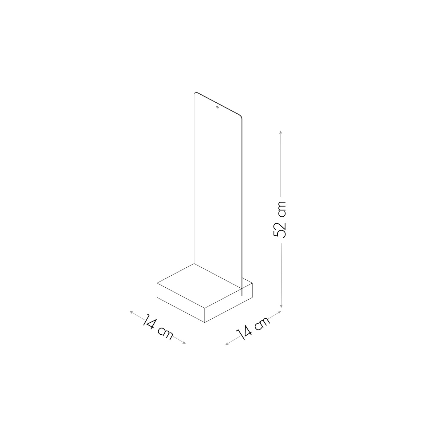 Manyetik Metal Plaka 52x14 Cm