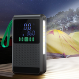 Akü Takviyeli Hava Pompası 12000 mAh batarya 150 PSI powerbank LED lastik şişirme kompresörü