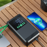 Akü Takviyeli Hava Pompası 12000 mAh batarya 150 PSI powerbank LED lastik şişirme kompresörü