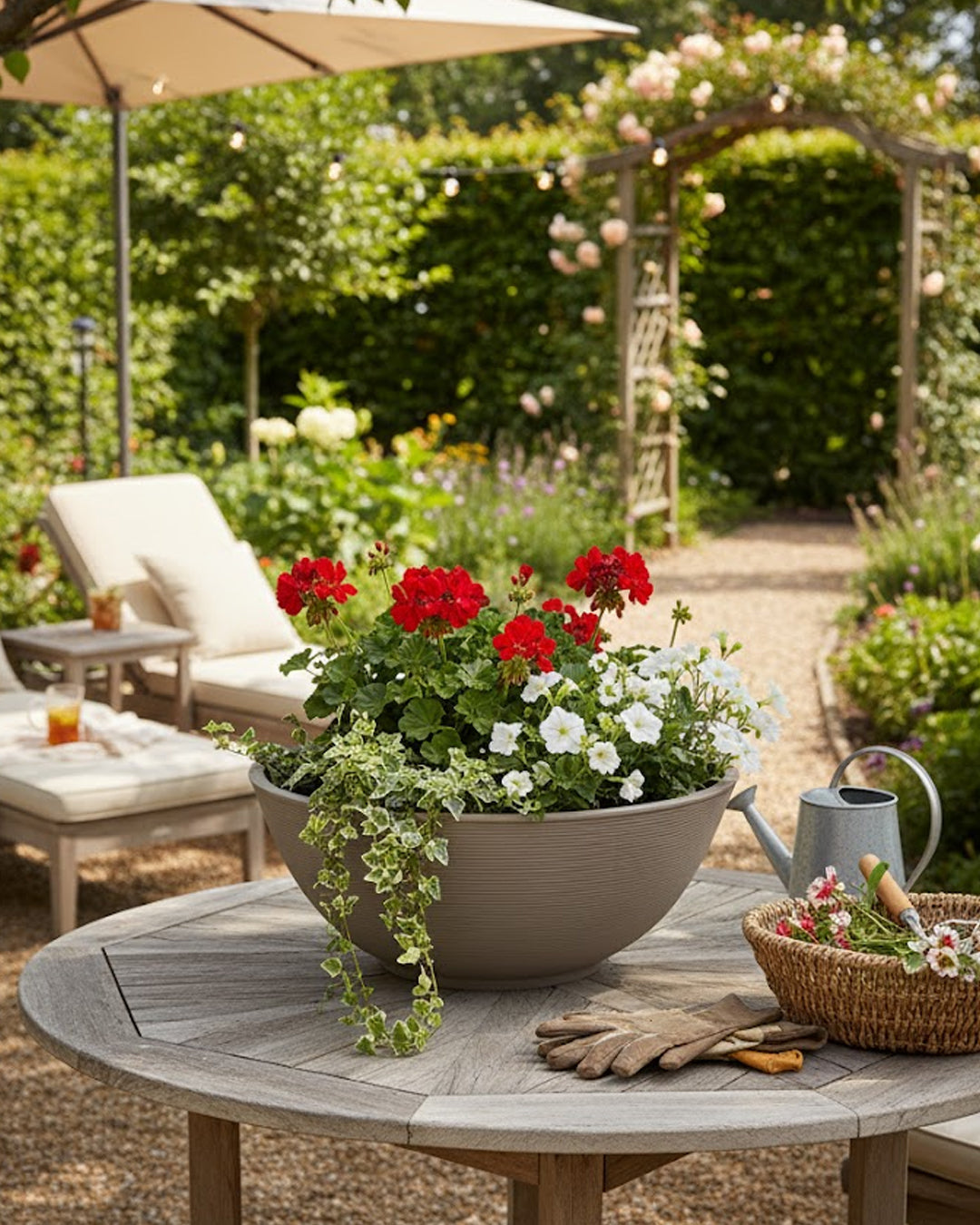 Arena 100 Kapuçino Plastik Saksı