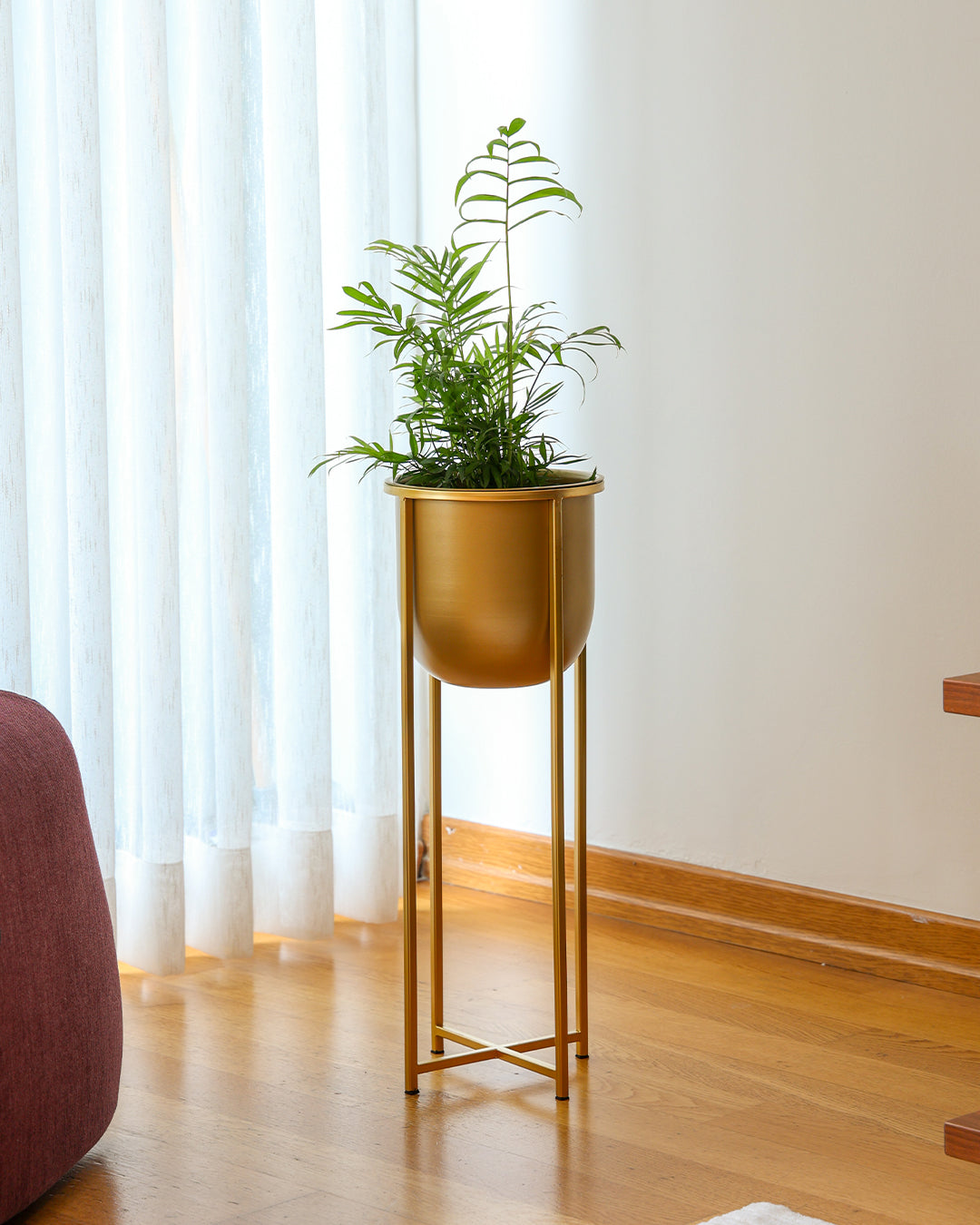 Athena Ayaklı Metal Saksı Büyük Boy