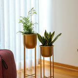 Athena Ayaklı Metal Saksı Küçük Boy