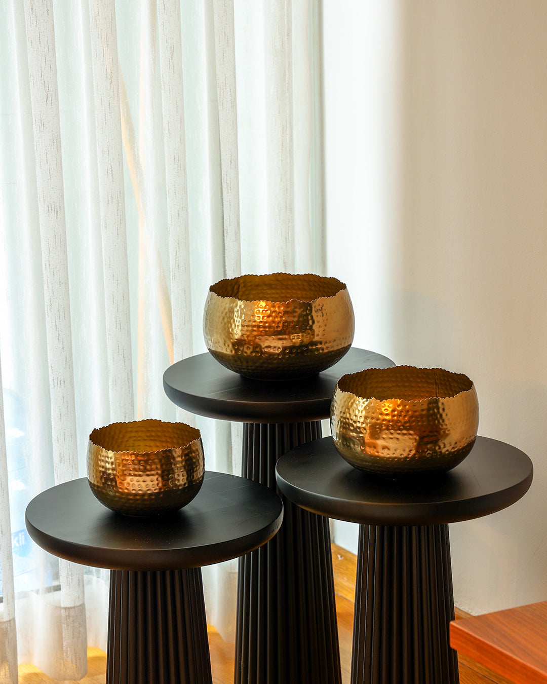 Aurea Metal Saksı Büyük Boy Sarı