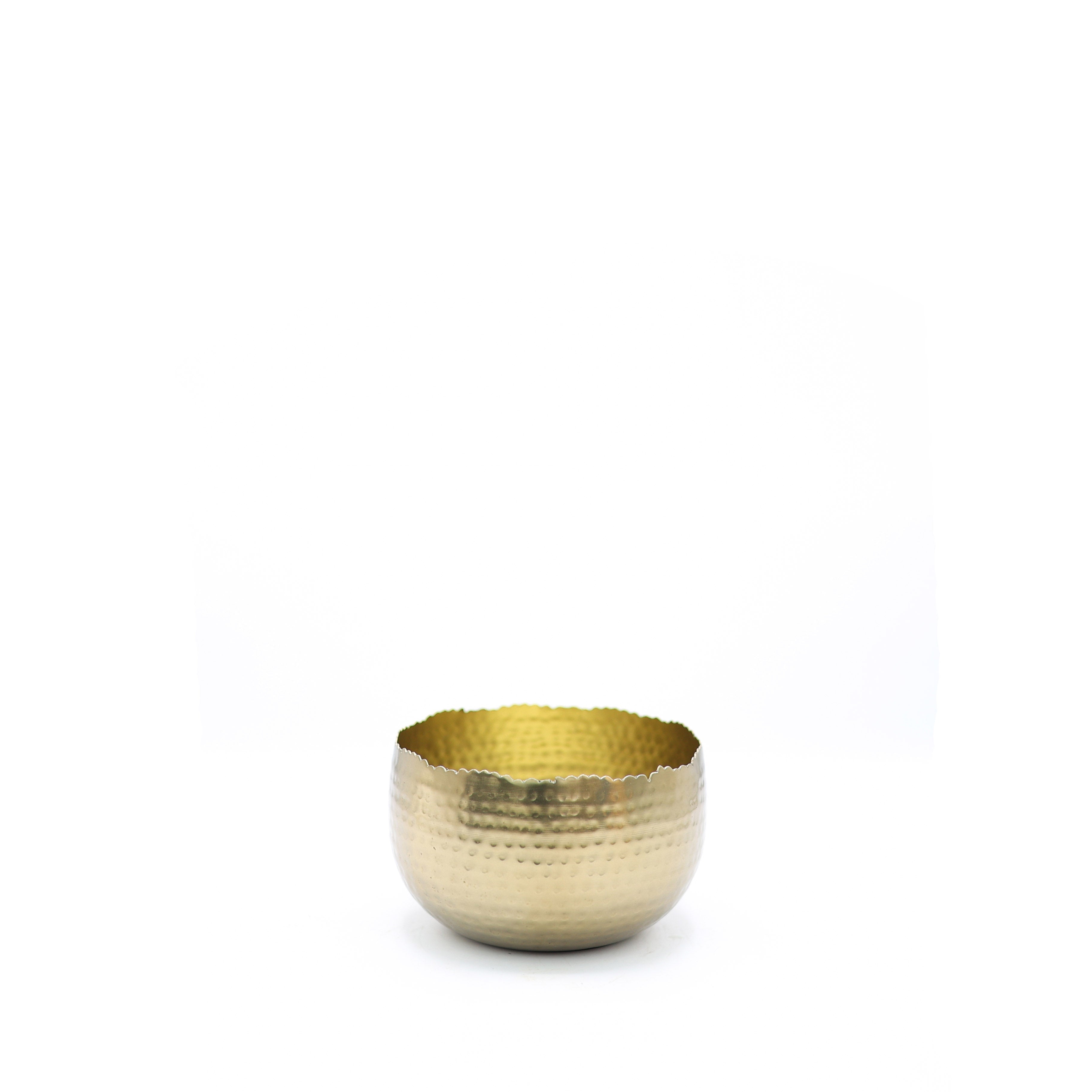 Aurea Metal Saksı Küçük Boy Sarı