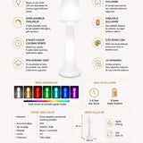 Austral Kablosuz RGB LED Lambader