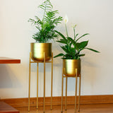 Ayaklı Metal Saksı Büyük Boy