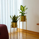 Ayaklı Metal Saksı Büyük Boy