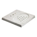 Colortap 40x40 cm beyaz, oval havzalı ve drenaj delikli bahçe çeşmesi beton tabanı.