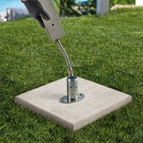 Bahçe Çeşmesi Beton Tabanı - Beyaz