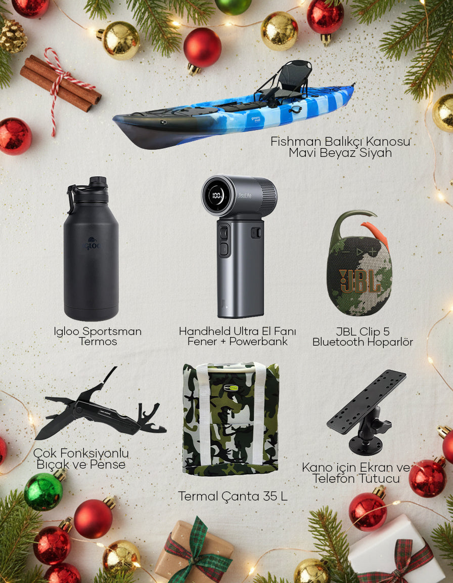 Balıkçı Seti Mavi Beyaz Siyah