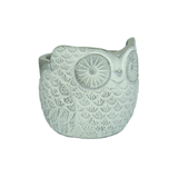 Baykuş Saksı Küçük Boy Beyaz