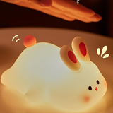 Big Face Rabbit 7 Renk Işıklı Silikon Gece Lambası